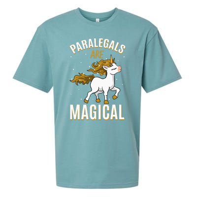 Paralegals Are Magical Unicorn Job Law Profession Sueded Cloud Jersey T-Shirt