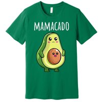 Pregnancy Announcement Mom Funny Mamacado Premium T-Shirt