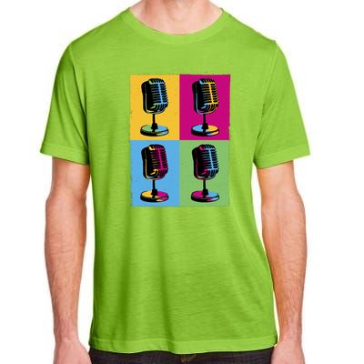 Pop Art Microphone Music Adult ChromaSoft Performance T-Shirt