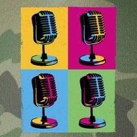 Pop Art Microphone Music Legacy Tie Dye Trucker Hat