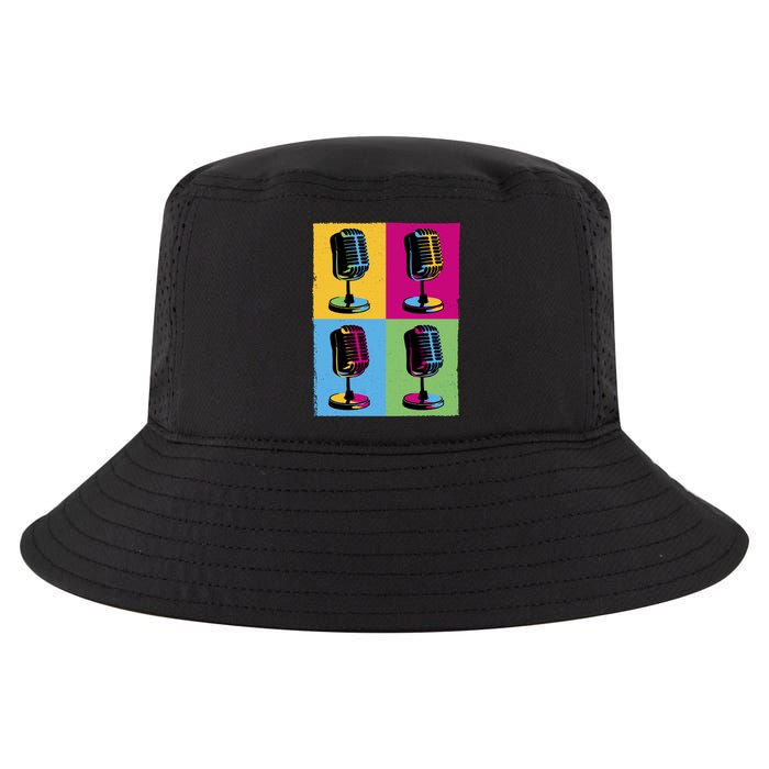 Pop Art Microphone Music Cool Comfort Performance Bucket Hat