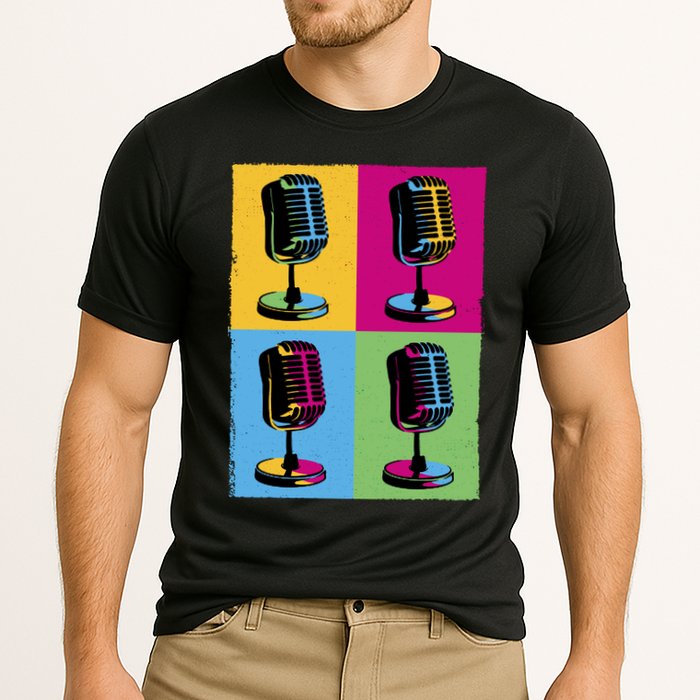 Pop Art Microphone Music Performance Shirt