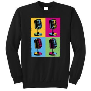 Pop Art Microphone Music Sweatshirt