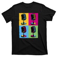 Pop Art Microphone Music T-Shirt