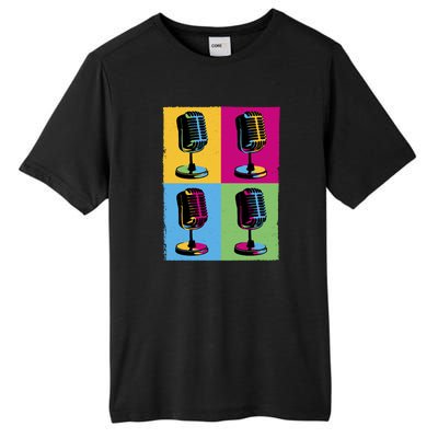 Pop Art Microphone Music Tall Fusion ChromaSoft Performance T-Shirt