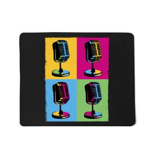 Pop Art Microphone Music Mousepad