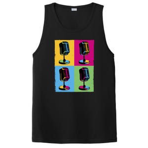 Pop Art Microphone Music PosiCharge Competitor Tank