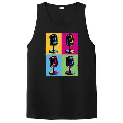 Pop Art Microphone Music PosiCharge Competitor Tank