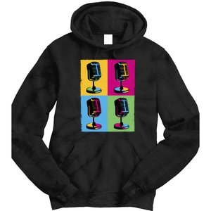 Pop Art Microphone Music Tie Dye Hoodie