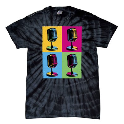 Pop Art Microphone Music Tie-Dye T-Shirt