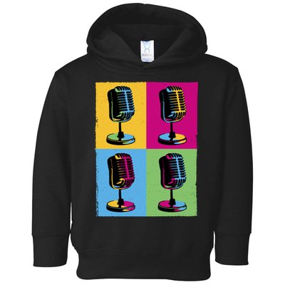 Pop Art Microphone Music Toddler Hoodie