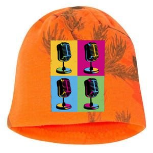 Pop Art Microphone Music Kati - Camo Knit Beanie