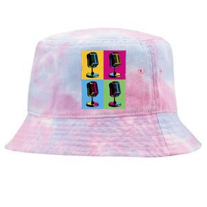 Pop Art Microphone Music Tie-Dyed Bucket Hat