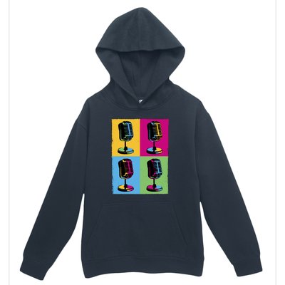 Pop Art Microphone Music Urban Pullover Hoodie