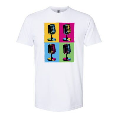 Pop Art Microphone Music Softstyle® CVC T-Shirt