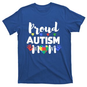 Proud Autism Mom Awareness Love Great Gift Puzzle Gift T-Shirt