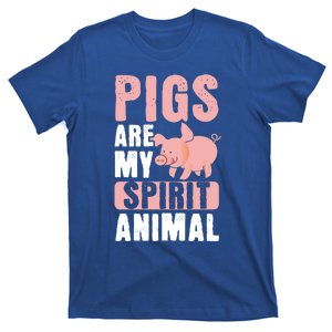 Pigs Are My Spirit Animal Pig Farmer Funny Pig Lover Gift T-Shirt