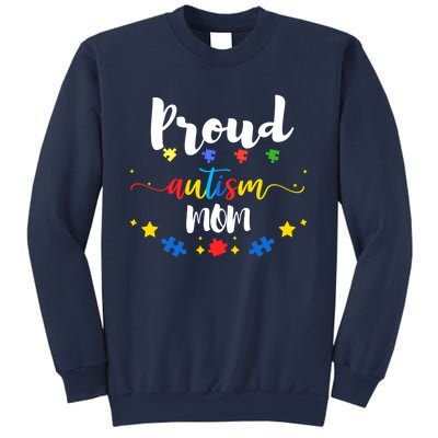 Proud Autism Mom Awareness Puzzle Gift Sweatshirt