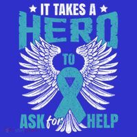 Ptsd Awareness Month Teal Ribbon Ptsd Gift Tall T-Shirt