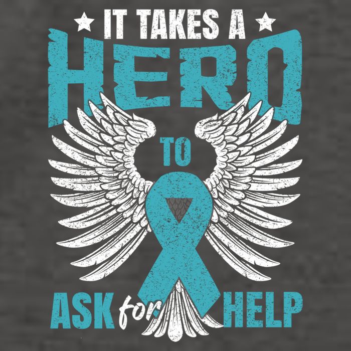 Ptsd Awareness Month Teal Ribbon Ptsd Gift Vector Backpack