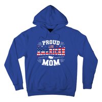 Proud American Mom Flag Usa 4th Of July Patriotic Mom Gift Hoodie