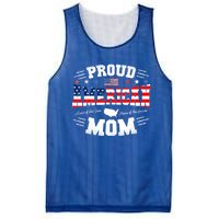 Proud American Mom Flag Usa 4th Of July Patriotic Mom Gift Mesh Reversible Basketball Jersey Tank