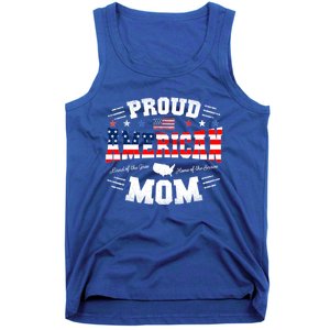 Proud American Mom Flag Usa 4th Of July Patriotic Mom Gift Tank Top