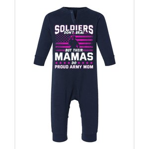 Proud Army Mom Mothers Day Infant Fleece One Piece