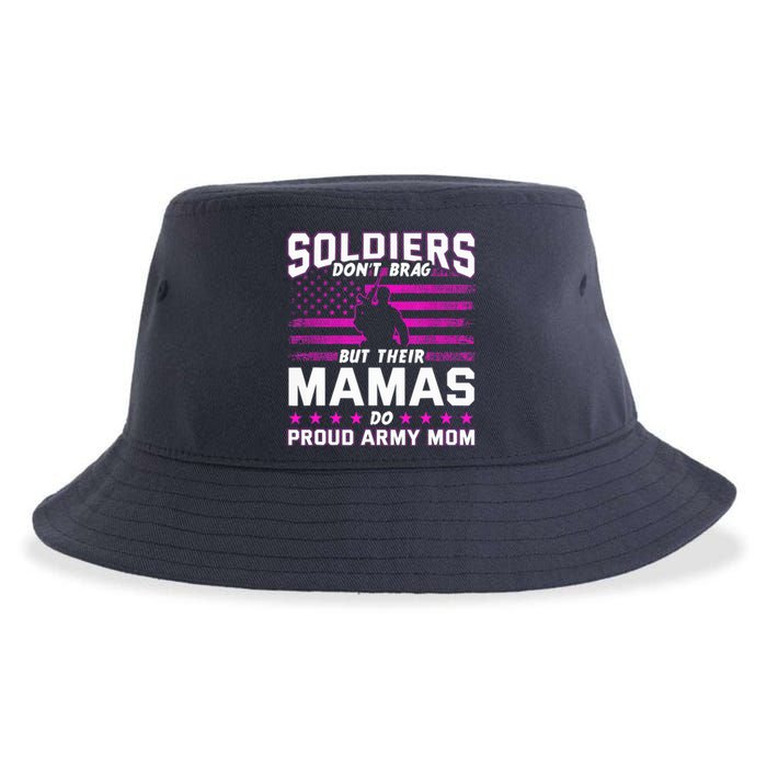 Proud Army Mom Mothers Day Sustainable Bucket Hat