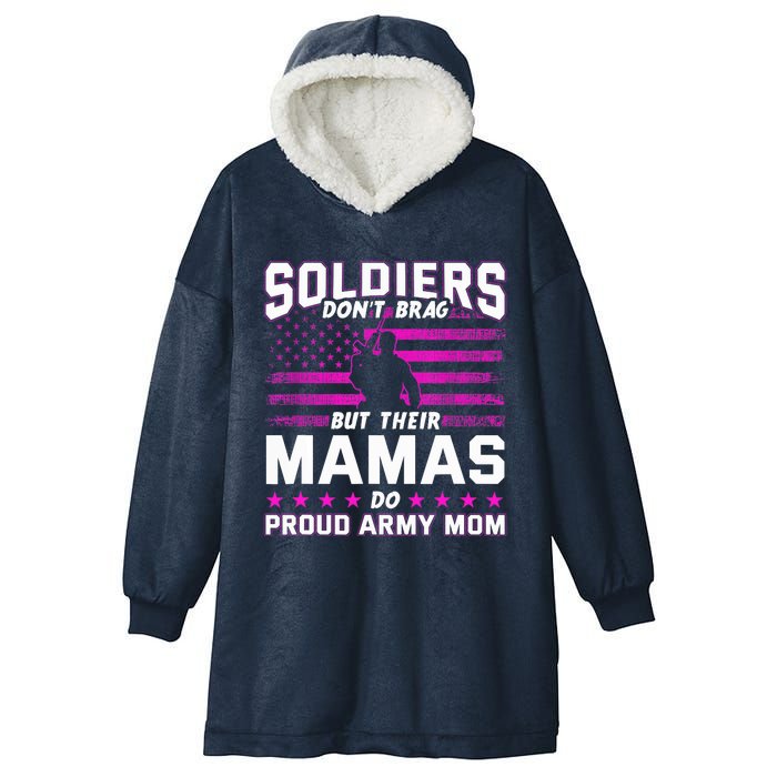 Proud Army Mom Mothers Day Hooded Wearable Blanket