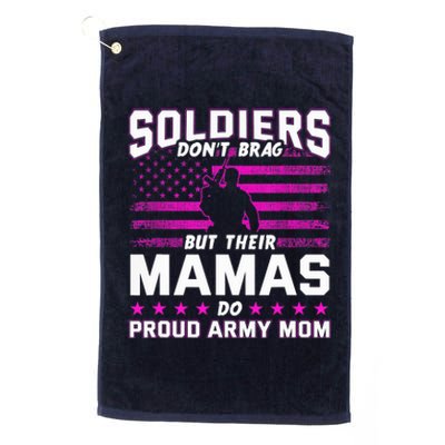 Proud Army Mom Mothers Day Platinum Collection Golf Towel