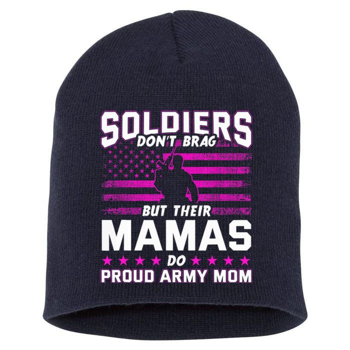 Proud Army Mom Mothers Day Short Acrylic Beanie