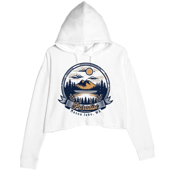 Paradise Associates Mason Lake Crop Fleece Hoodie