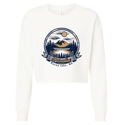 Paradise Associates Mason Lake Cropped Pullover Crew