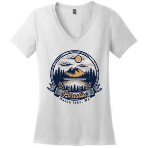 Paradise Associates Mason Lake Women's V-Neck T-Shirt