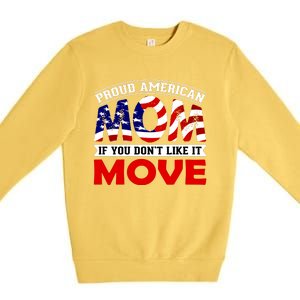 Proud American Mom Premium Crewneck Sweatshirt