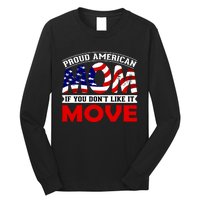 Proud American Mom Long Sleeve Shirt