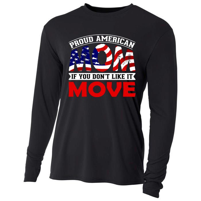 Proud American Mom Cooling Performance Long Sleeve Crew