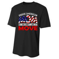 Proud American Mom Performance Sprint T-Shirt