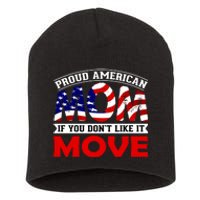 Proud American Mom Short Acrylic Beanie