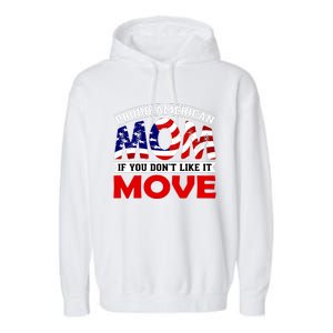 Proud American Mom Garment-Dyed Fleece Hoodie