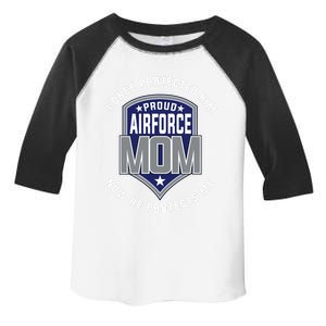 Proud Airforce Mom Protect Sons Gift Toddler Fine Jersey T-Shirt