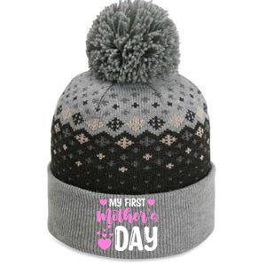 Pregnancy Announcet Mom To Be My First Mothers Day Gift The Baniff Cuffed Pom Beanie