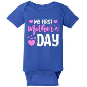 Pregnancy Announcet Mom To Be My First Mothers Day Gift Baby Bodysuit