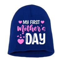 Pregnancy Announcet Mom To Be My First Mothers Day Gift Short Acrylic Beanie