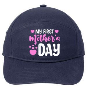 Pregnancy Announcet Mom To Be My First Mothers Day Gift 7-Panel Snapback Hat