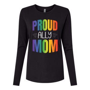 Proud Ally Mom Proud Lgbt Mom Gift Lesbian Pride Lgbtq Ally Meaningful Gift Womens Cotton Relaxed Long Sleeve T-Shirt