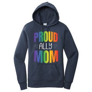 Proud Ally Mom Proud Lgbt Mom Gift Lesbian Pride Lgbtq Ally Meaningful Gift Women's Pullover Hoodie