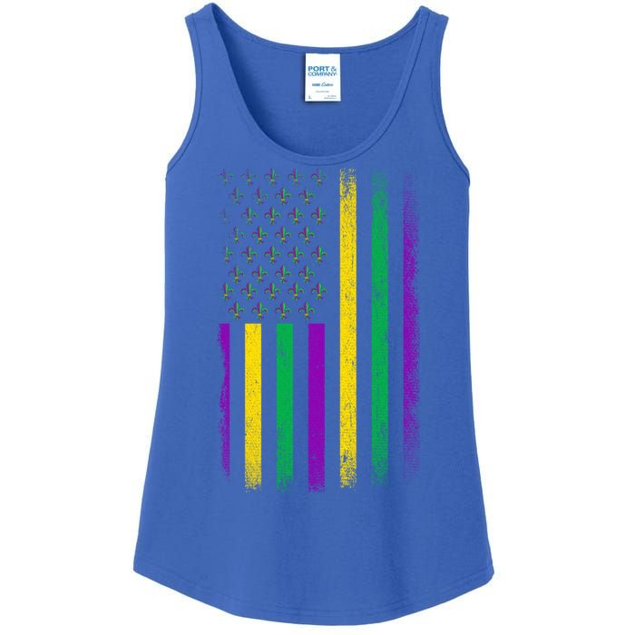 Patriotic American Masquerade Usa Flag Party Mardi Gras Gift Ladies Essential Tank