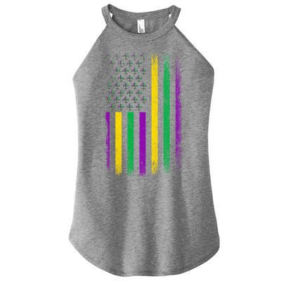 Patriotic American Masquerade Usa Flag Party Mardi Gras Gift Women's Perfect Tri Rocker Tank